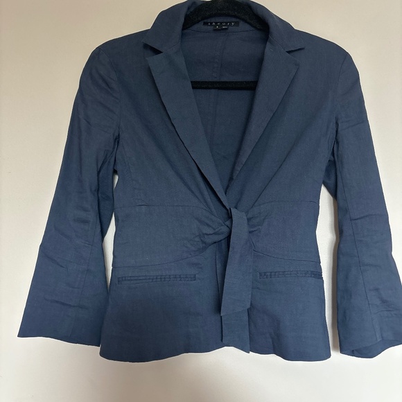 Theory linen blend jacket size 4 - Picture 1 of 7